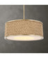 Pinchot 4 Light Rattan Drum Pendant