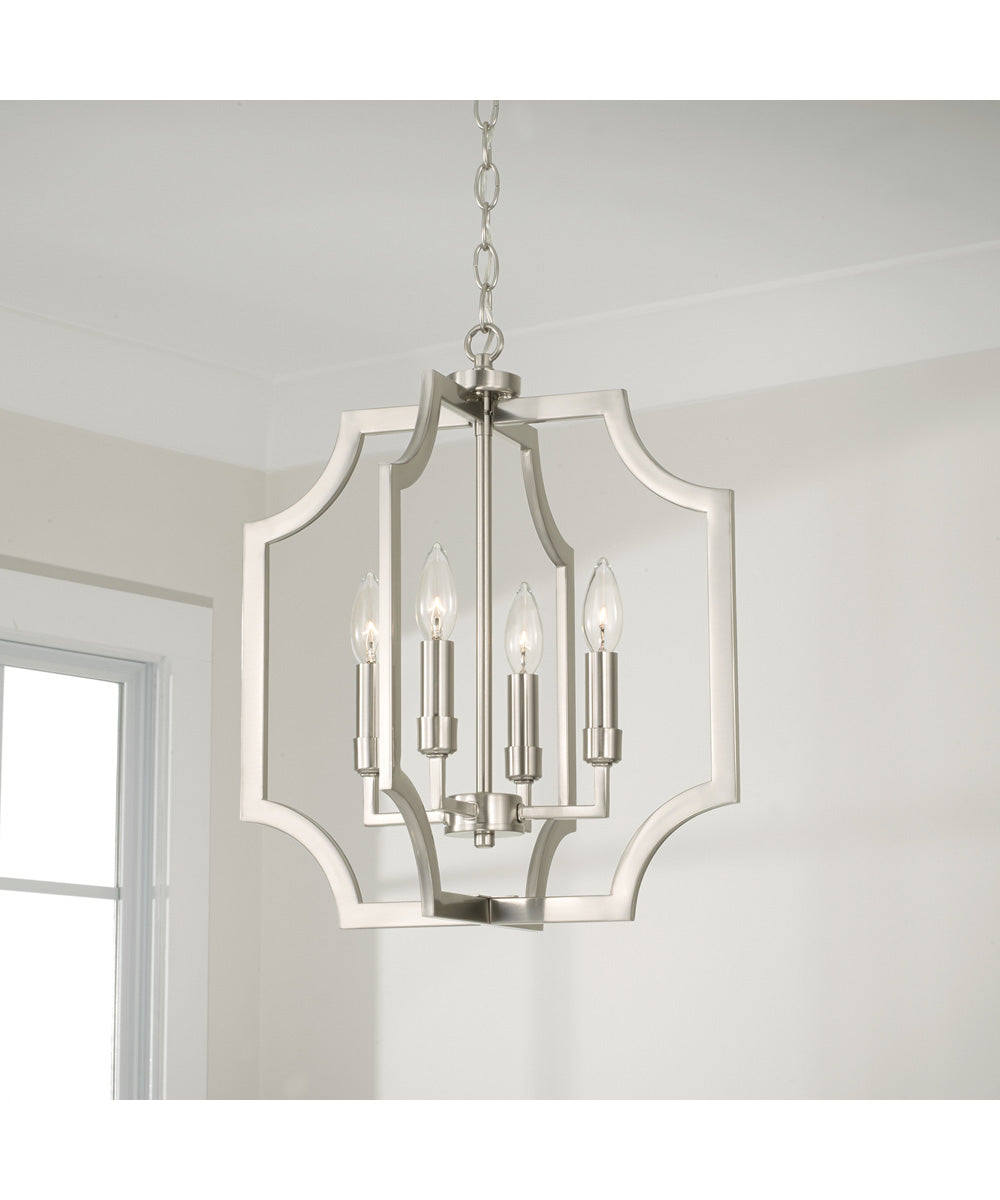 Courtney 4-Light Foyer Brushed Nickel