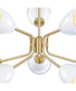 Biba 10 Light Chandelier  Brushed Gold