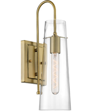 5"W Alondra 1-Light Vanity & Wall Vintage Brass