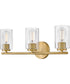 Leta 3-Light Medium Three Light Vanity in Lacquered Brass