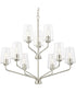 Celino 9-Light Chandelier Brushed Nickel
