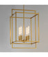 Gridline Large Pendant Natural Aged Brass