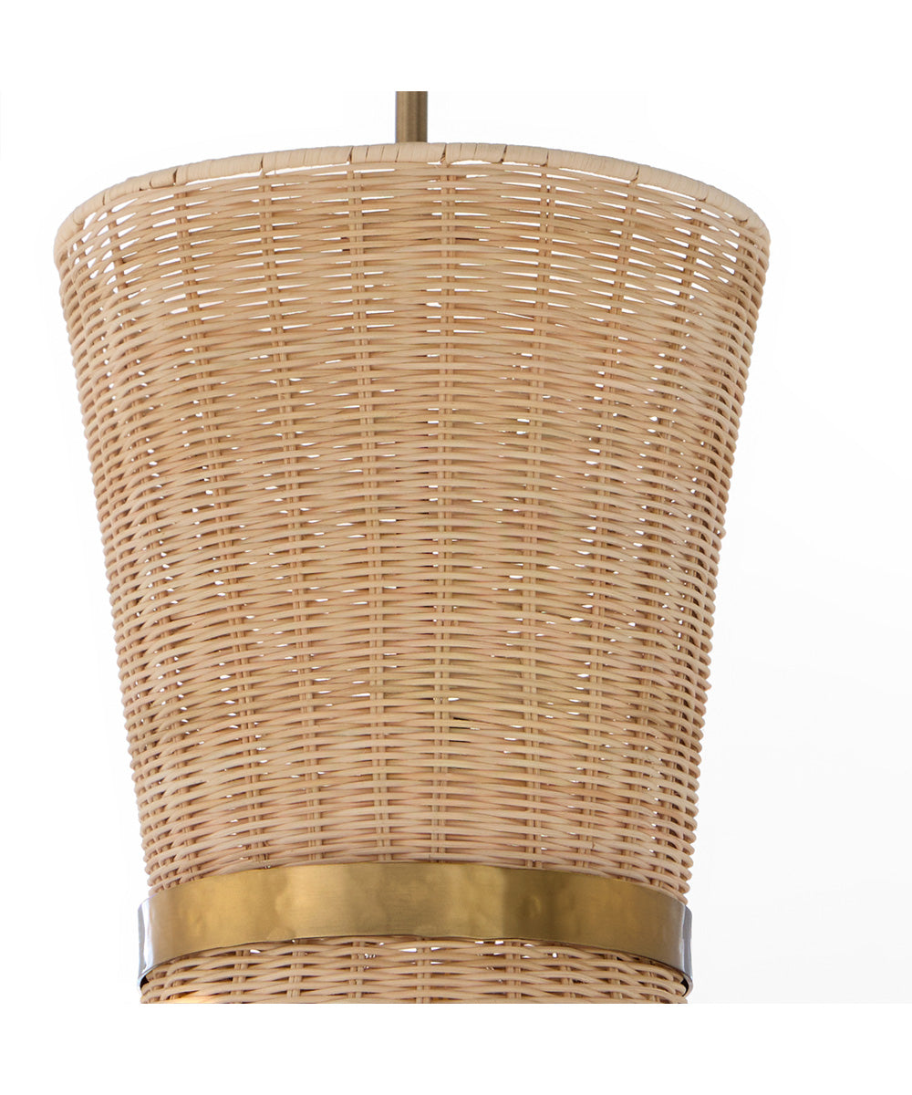 Fairview 2-light Pendant Brushed Brass