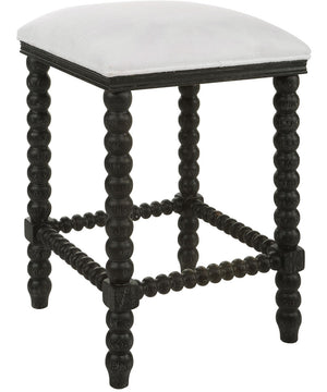 Pryce Black Backless Counter Stool