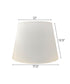 12x17.5x12.75 White Homespun Hardback Tapered Empire Lampshade