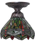 7" Wide Tiffany Hanginghead Dragonfly Flushmount