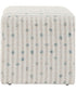 Joie White Chenille Ottoman