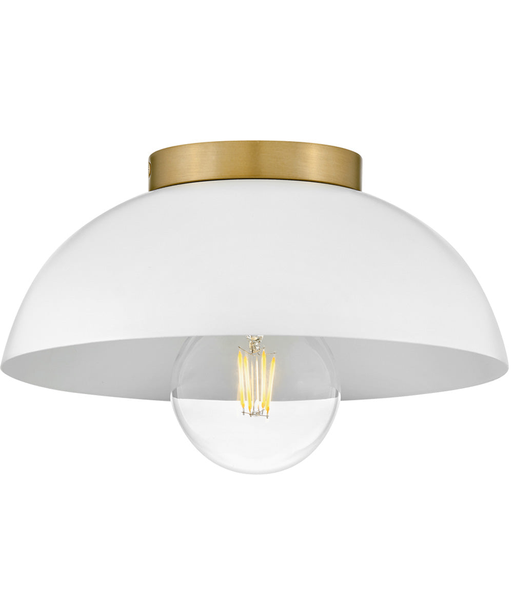 Stu 1-Light Small Flush Mount in Matte White