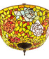16" Wide Tiffany Rosebush Pendant