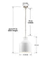 12"w Montauk 3-Light Vintage Pendant Light Fixture Creamy White Finish by Kichler