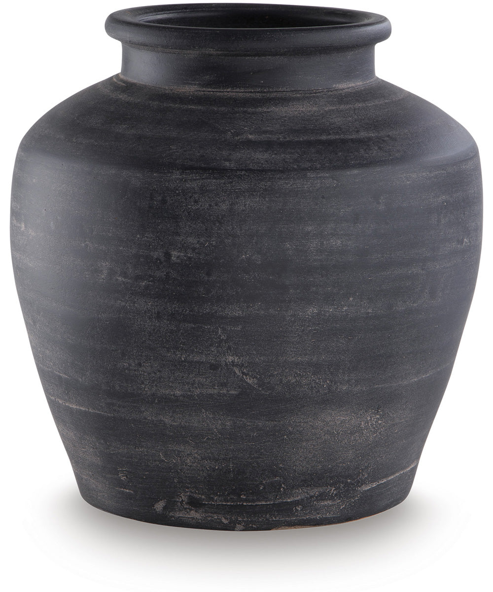 Meadie Vase Distressed Black