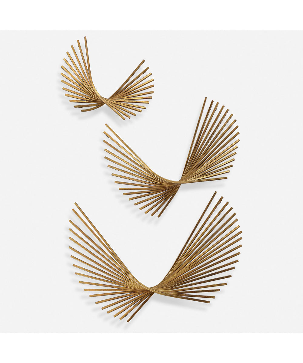 Coreograph Antique Gold Wall Decor Set of 3