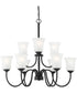 Bronson 9 Light Chandelier Matte Black