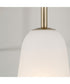 Romy 1-Light Pendant Matte Brass