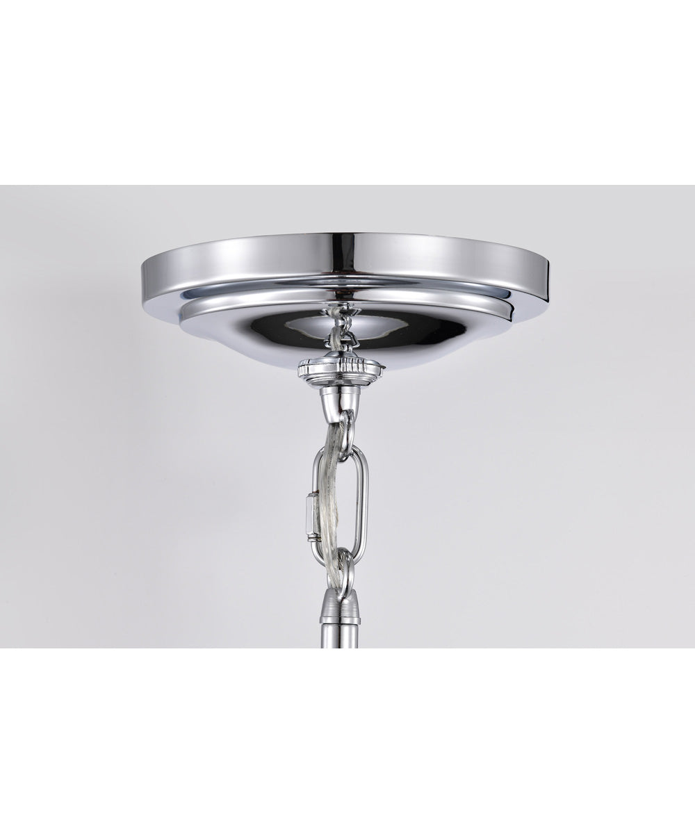 Valdora 1-Light Pendant Polished Nickel