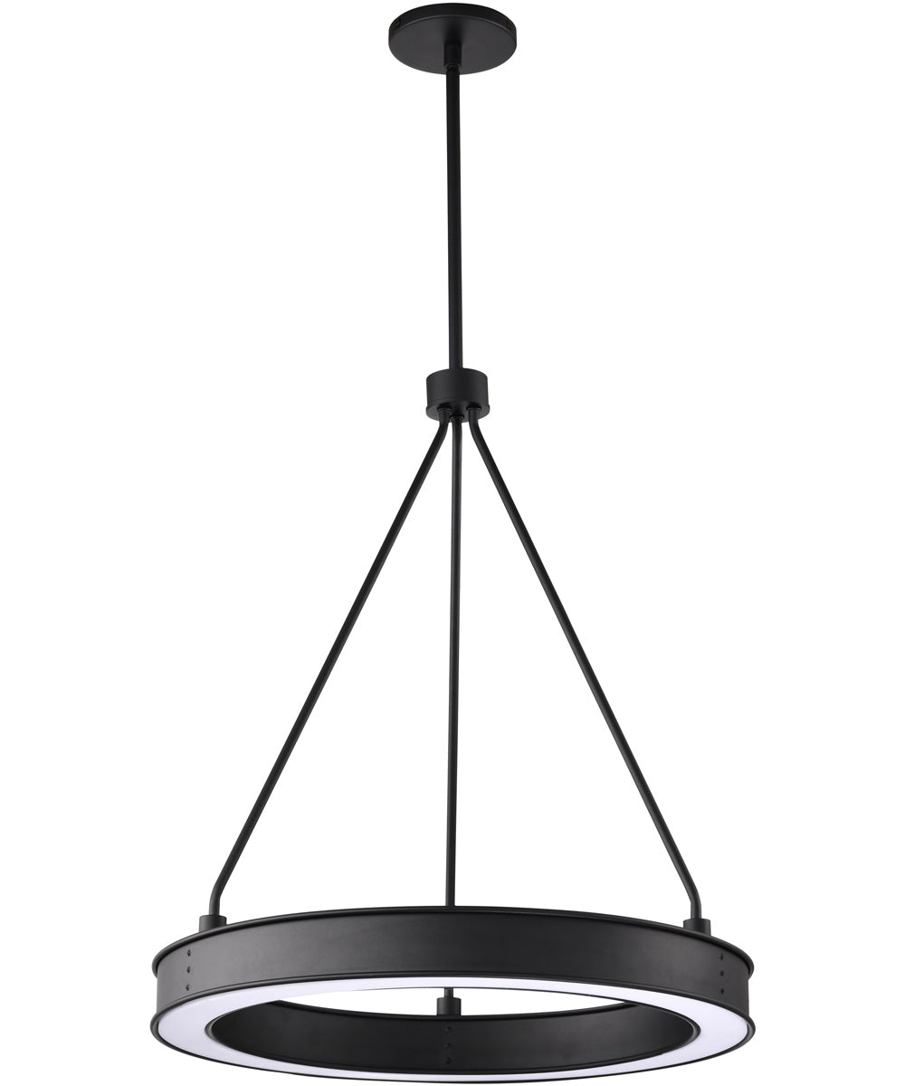 Longford  Pendant Textured Black