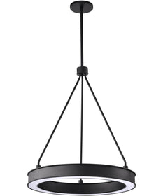 Longford  Pendant Textured Black