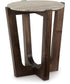 Tanidore Round End Table Warm Brown