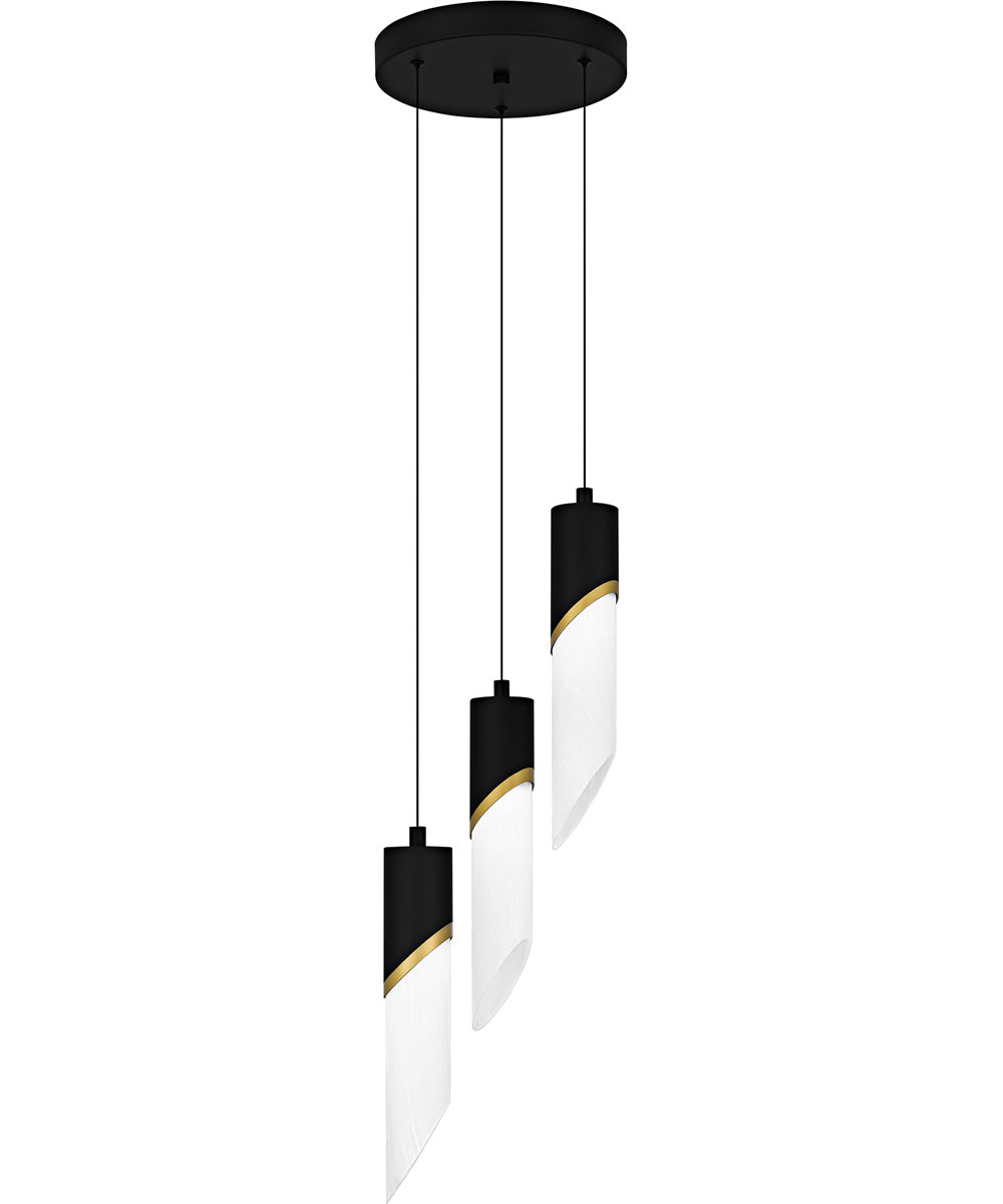 Alys 3-light Pendant Matte Black