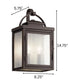 Carlson 15"H  2-Light Bronze Finish Outdoor Wall Lantern by Kichler