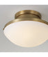 Arlo 3-Light Flush Aged Brass