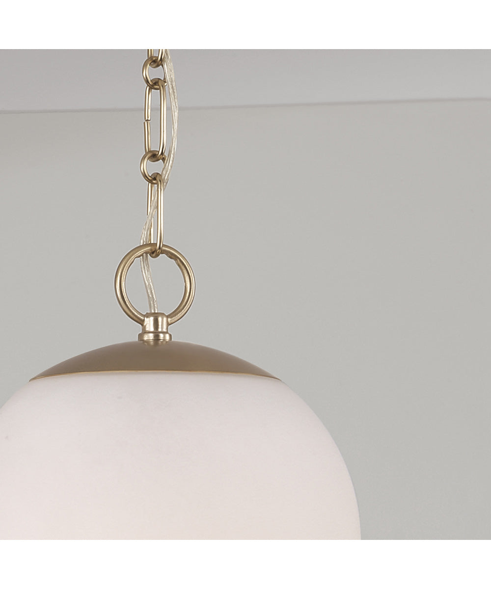 Cleo 1-Light Pendant Matte Brass
