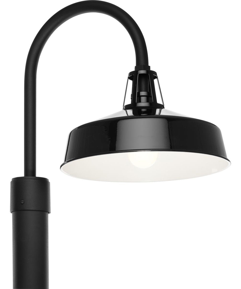 Cedar Springs 1-Light Post Lantern Gloss Black