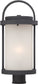 20"H Willis 1-Light Outdoor Textured Black / Antique White