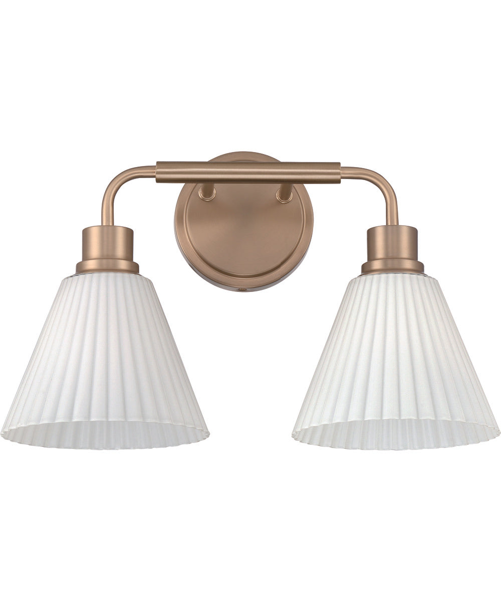 Pleated II 2-Light Lighting Premium Bronze
