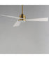 Vortex 60 inch Indoor Fan with LED Light Kit Natural Aged Brass