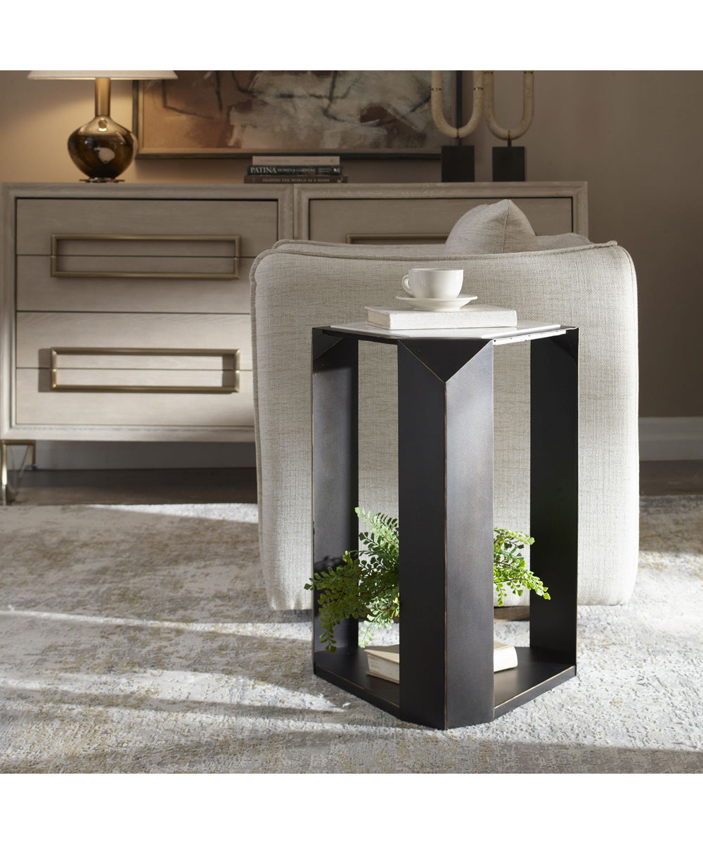 Keenan Geometric Accent Table