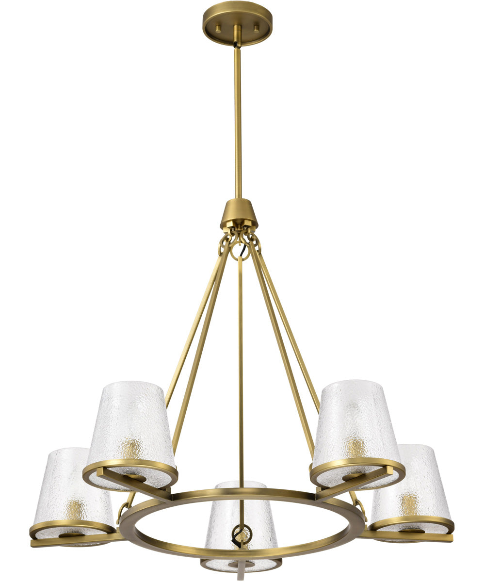 Valentine 5-Light Chandelier Vintage Brass