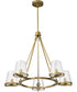 Valentine 5-Light Chandelier Vintage Brass