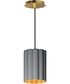 Primrose 1-Light Pendant Gold Leaf