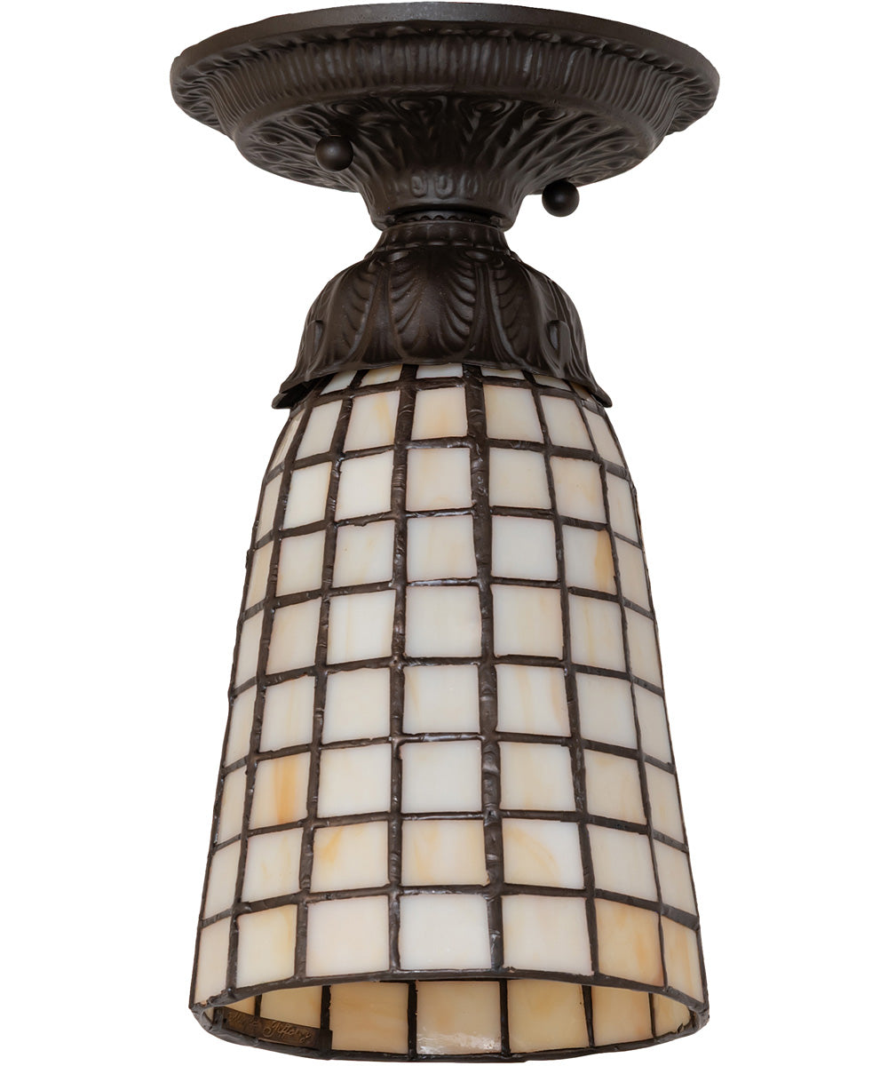 5" Wide Terra Bone Flush Mount