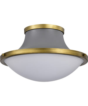 Lafayette 3-Light Close-to-Ceiling Matte Gray