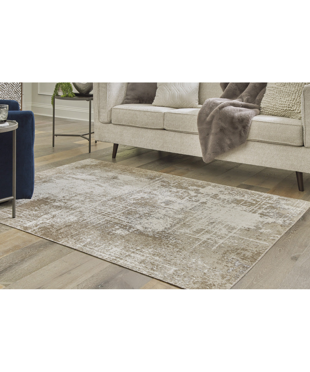 Grifflain Washable Medium Rug Tan/Brown/Gray