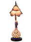Poelking Swan 23 Inch  Tall Handmade Tiffany Accent Lamp With Lighted Base