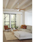 Shaffer II 56 in. 4-Blade Ceiling Fan with Integrated LED Lamped Light Natural Jute Accents Satin White