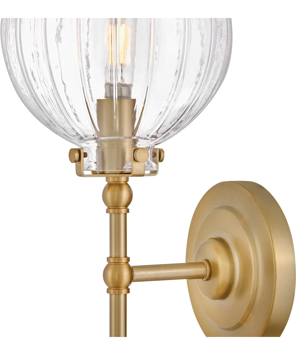 Helene 2-Light Medium Two Light Sconce in Lacquered Brass