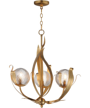 Firenze 3-Light Pendant Gold Leaf