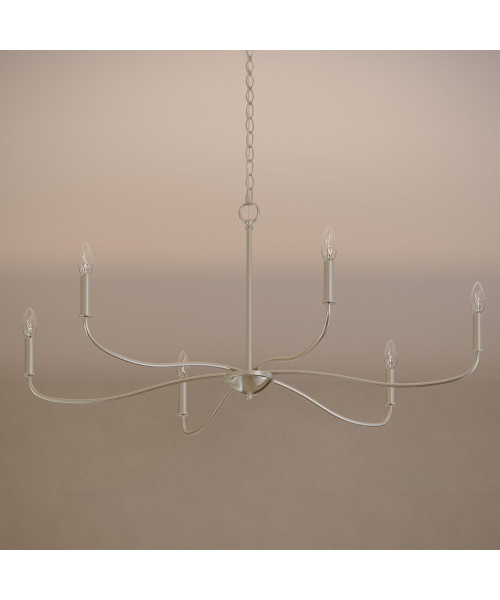 Ilia 6-Light Extra Large Chandelier Brushed Nickel
