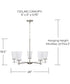 Drake 5-Light Chandelier Brushed Nickel