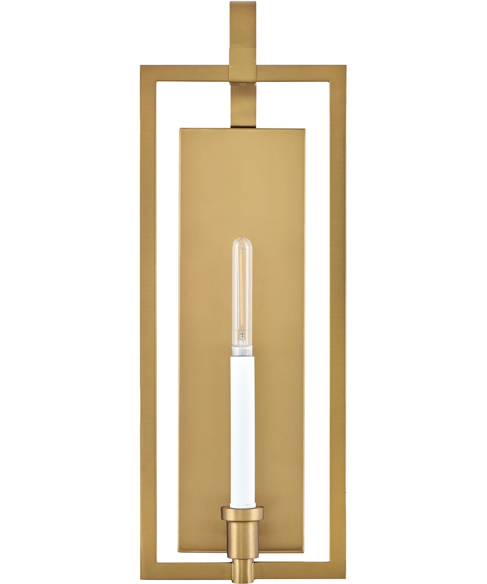 Stassi 1-Light Medium Single Light Sconce in Lacquered Brass