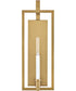 Stassi 1-Light Medium Single Light Sconce in Lacquered Brass