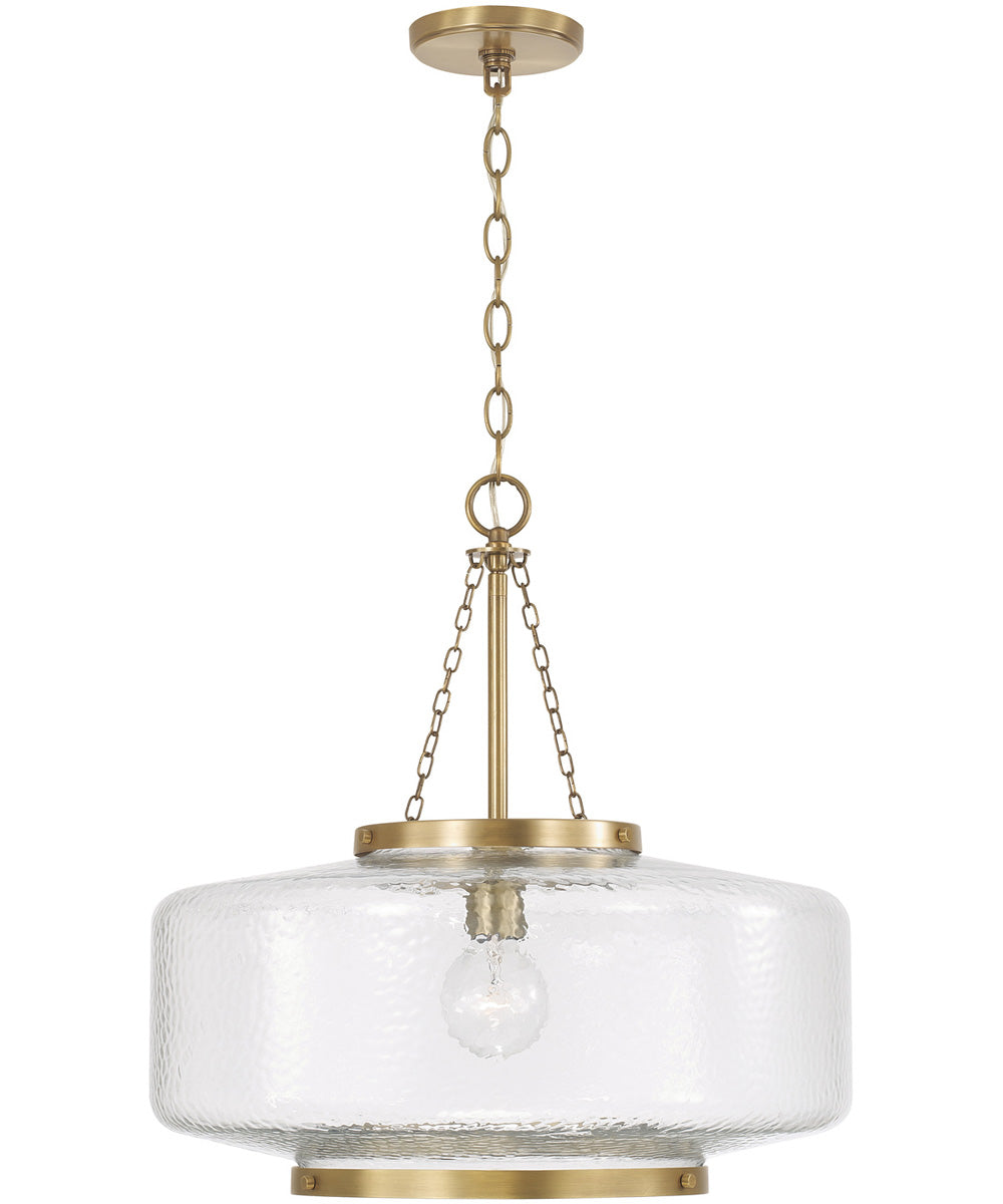 Landon 1-Light Pendant Aged Brass