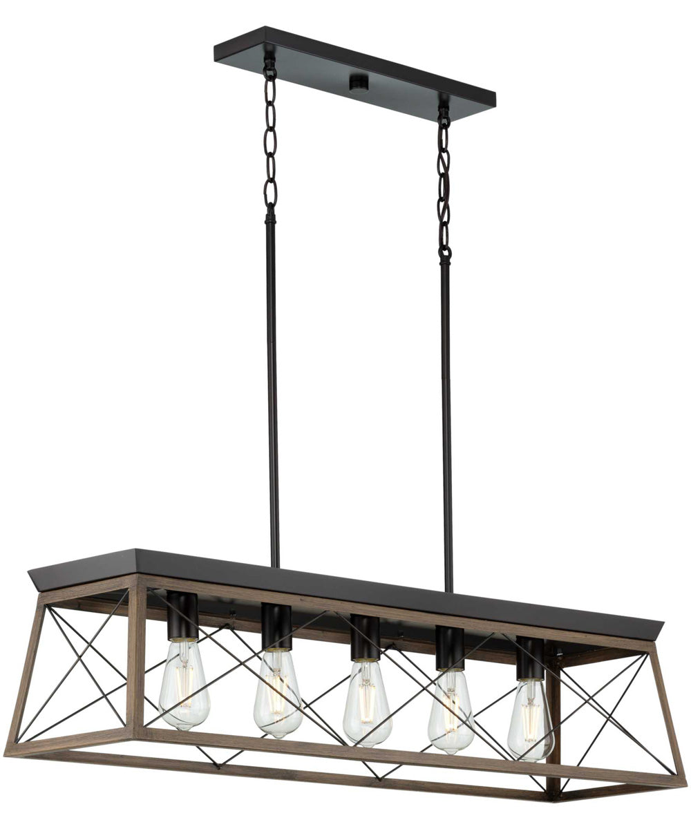 Briarwood 5-Light Linear Chandelier Antique Bronze