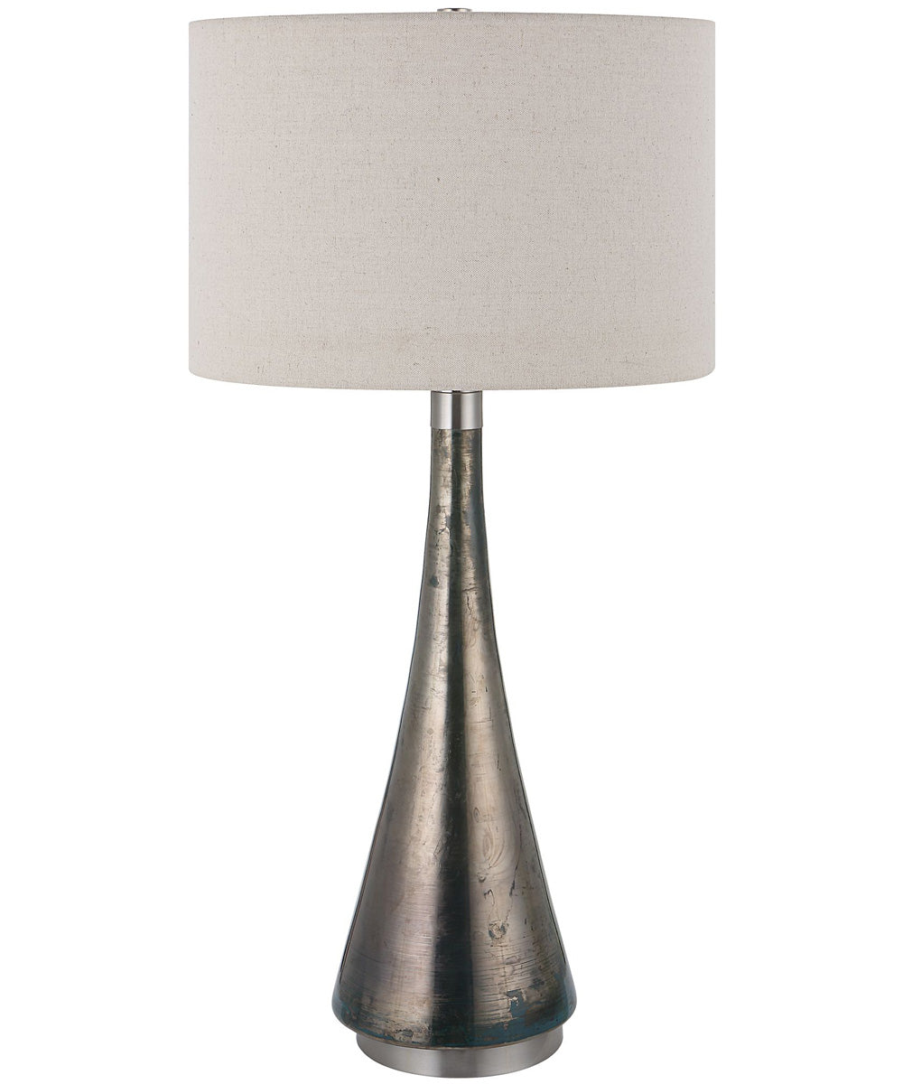 Contour Metallic Glass Table Lamp