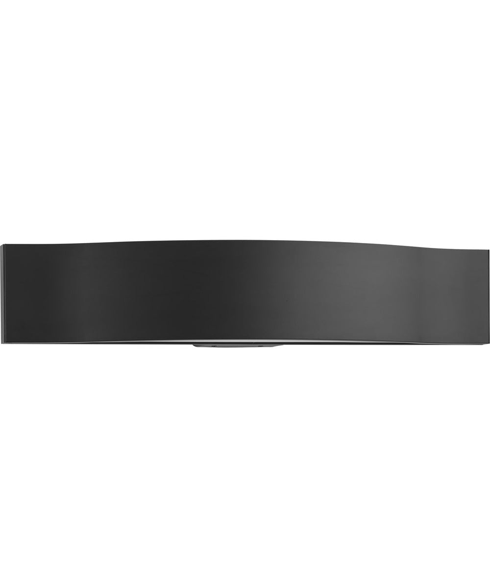 Curvity LED 24 in. Modern 3CCT Integrated LED Linear Vanity Light Matte Black